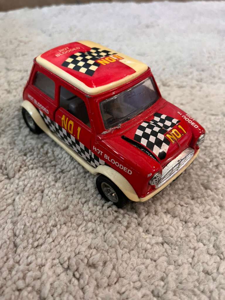 Mini Cooper Hot Blooded Diecast Car